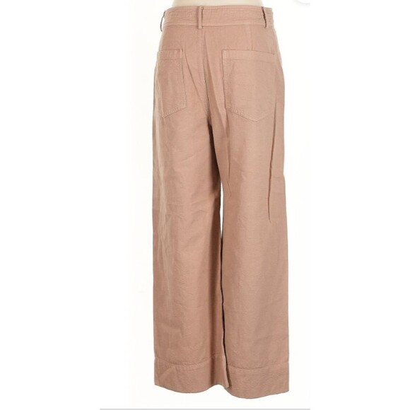 Apiece Apart New York Women's Beige Merida Cotton Wide Leg Pants 8 - Picture 5 of 8